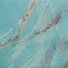 Parisian Shiny Blue Agate Glass Decorative Boxes Set of 2