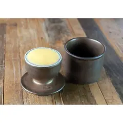 Butter Bell&reg; Crock &ndash; Classic Matte Bronze Ceramic Butter Keeper, Reactive Glaze Butter Dish for Fresh, Spreadable Butter