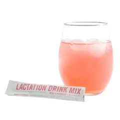 Munchkin Milkmakers Lactation Drink Mix Supplement with B Vitamins & Collagen - Berry Lemonade - 14ct/4.9oz