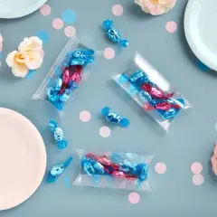 Blue Panda 50 Pack Small Clear Pillow Boxes for Gifts, Birthday Party Favors (5.5 x 2.75 In)