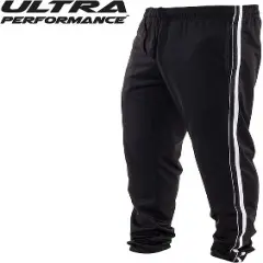 Ultra Performance Mens 3 Pack Athletic Tech Joggers/Track Pants with Zipper Pockets | Athletic Bottoms