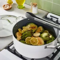 12" Stainless Steel Tong with Silicone Tip Dark Gray - Figmint&trade;: Dishwasher-Safe Cooking Tool, 13.52" Length