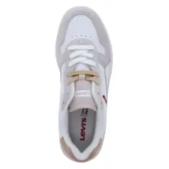Levi's Mens Glide Genuine Leather Lace-Up Casual Sneaker Shoe