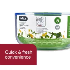 Zyliss Easy Spin Salad Spinner - Green/White,  Large