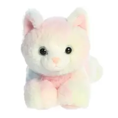 Aurora Small Kitten Mini Flopsie Adorable Stuffed Animal Pink 8"