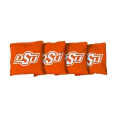 NCAA Oklahoma State Cowboys Corn-Filled Cornhole Bags Orange - 4pk