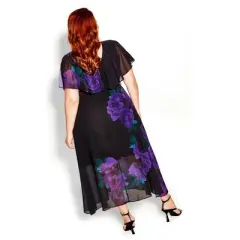 Women's Plus Size Rich Romance Dress  - Purple Rich Romance | CITY CHIC