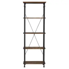 Ronay Rustic Industrial Etagere Bookshelf - Inspire Q