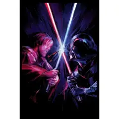 Women's Star Wars: Obi-Wan Kenobi Vader vs Kenobi Artistic Lightsaber Duel T-Shirt