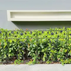 Artloge 5 Pack Heavy Duty Metal Garden Fence Border 32x 24 Inch Strong Animal Barrier Border Dog Pet Fencing for Outdoor Garden Patio Yard