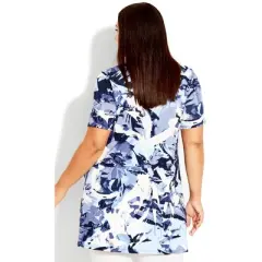 Women's Plus Size Felicity Spliced Tunic - navy | AVENUE
