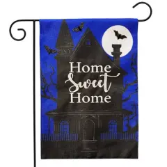 Briarwood Lane Halloween Burlap Garden Flag 12x18 For Outdoor Home Sweet Haunted Home For Halloween Garden Flag Flags For Outside