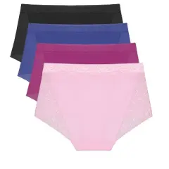 Agnes Orinda Women's 4 Pack Briefs Stretch Breathable Lace Panties