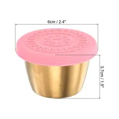 Unique Bargains Silicone Durable Leak-proof Portable Pink Food Storage Containers