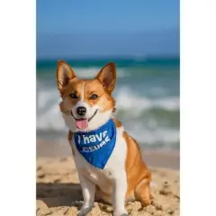 Parisian Pet 'I Have Issues' Bandana for Dogs & Cats - Fun, Comfortable, Blue Fashion Accessory