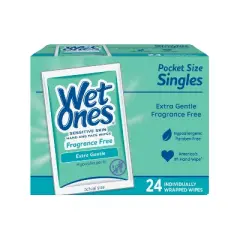 Wet Ones Sensitive Hand Wipes - Unscented - 24ct