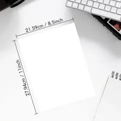 POLONO D810 Bluethooth Thermal Printer Support for 8.5"x11" US Letter, Inkless Printer Compatible with iOS, Android, Laptop for Office, Car and Home