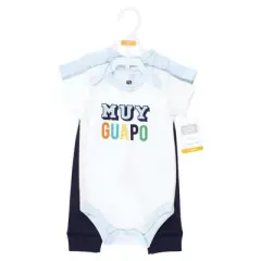 Hudson Baby Infant Boy Cotton Bodysuit and Pant Set, Hola Ladies Short Sleeve