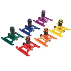 Dramm ColorStorm Sprinkler, 3.3"D x 7.8"W x 9.4"H Metal Sled Base Gear Drive Sprinkler Head 2827 sq ft