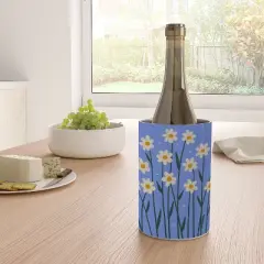 Angela Minca Simple daisies perwinkle Wine Chiller