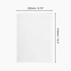 Horizontal Label Holder 12.2"x8.74" Clear 5 Pcs