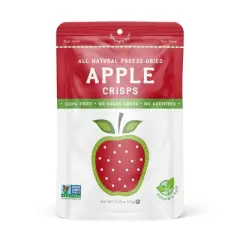 Nature's Turn Freeze-Dried Fruit Snacks - Apple Crisps -  No Sugar Added, Non GMO, Gluten Free, Nothing Artificial - 15g (.53oz) - 6-PACK