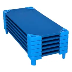 Kore Design Stackable Standard Cot, 52" x 23" x 7", Blue