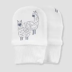 Carter's Just One You&reg; Baby 6pk Hat and Mitten Set - White/Gray