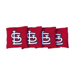 MLB St. Louis Cardinals Corn-Filled Cornhole Bags Red - 4pk