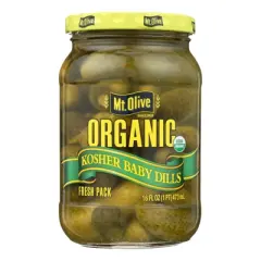 Mt. Olive Kosher Baby Dills - Case of 6/16 fz