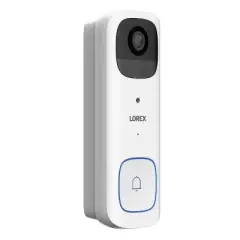 Lorex Wi-Fi 2K Smart Video Doorbell, Battery Operated (White)