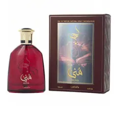 Lattafa Muna By Lattafa Unisex Strawberry, Watermelon, Damask Rose, Peony, Woody Notes  Eau De Parfum Spray 3.4 Oz
