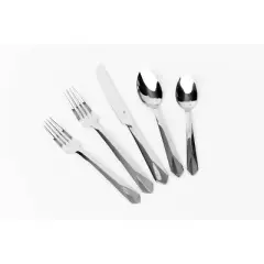 Cuisinart 20pc Stainless Steel Jolie Silverware Set: Flatware Set for 4, Corrosion & Stain-Resistant, Dishwasher-Safe
