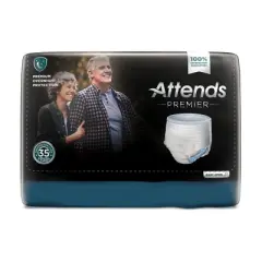 Attends Premier Disposable Underwear Pull On with Tear Away Seams Medium, ALI-UW20, Overnight