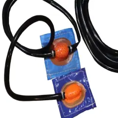 Pogo Bounce House Double Sprinkler Head Sprinkler Hose for Dual Lane Water Slides, 20'