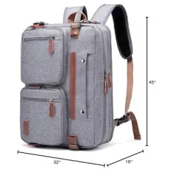 3 in 1 Laptop Bag for Men, 17.3 Inch Work Bags for Men, Laptop Backpack, Briefcases, Messenger Bag, Computer Bags