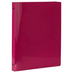 JAM PAPER Plastic 0.75 inch Binder - Magenta 3 Ring Binder - Sold Individually