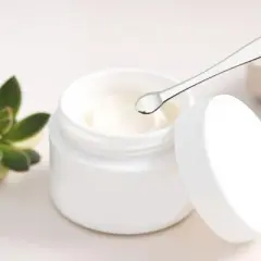 Unique Bargains Hangable Comma Shape Mini Makeup Cosmetic Spoon Silver Tone 2 Pcs