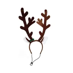 Midlee Brown Reindeer Dog Antlers Headband Pet Christmas Costume