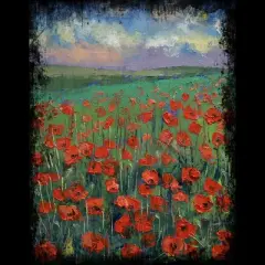 Men's Design By Humans POPPIES By creese Tank Top