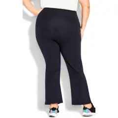 Women's Plus Size Supima&reg; Bootleg Legging Navy - tall | AVENUE