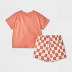 Baby Hey Hi Hello Top & Bottom Set - Cat & Jack&trade; Rust/Orange