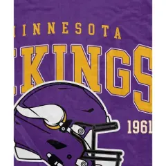 NFL Minnesota Vikings Vintage Arch Block Ultra Soft Blanket