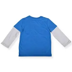 Nickelodeon Boy's Bubble Guppies Graphic Tee with Double Layer Long Sleeves For Toddlers
