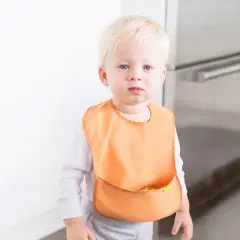 KeaBabies 3pk Presto Baby Bibs Waterproof with Food Catcher, Lightweight Toddler Bibs for Eating