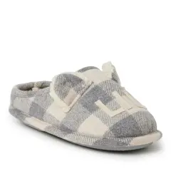 Dearfoams Kid's Buffalo Check Lil Bear Clog Slipper