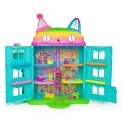 Gabby's Dollhouse 15pc Rainbow Themed Celebration Dollhouse