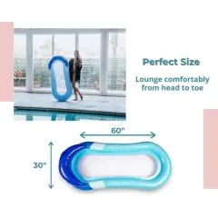 Toynk Inflatable Swimming Pool PVC Float Lounge Recliner | Blue
