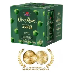 Crown Royal Washington Apple Whisky Cocktail - 4pk/355ml Cans