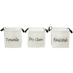 The Lakeside Collection Set of 3 Storage Baskets - Printed